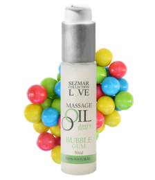 Huile de massage comestible bubble gum 50ml - SEZ051